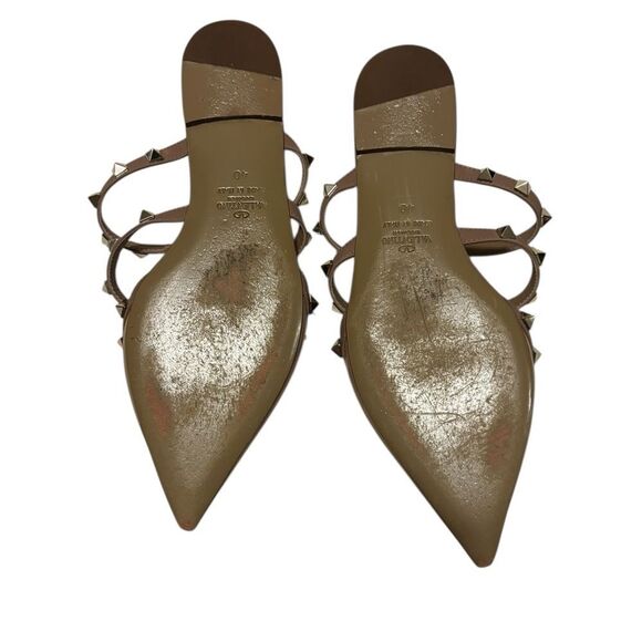 Valentino Garavani rockstud pointed toe mule leather studs 40 - Picture 2 of 4